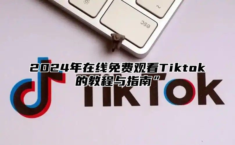 2024年在线免费观看Tiktok的教程与指南”