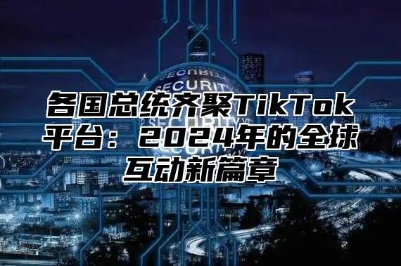 各国总统齐聚TikTok平台：2024年的全球互动新篇章