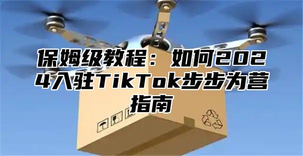 保姆级教程：如何2024入驻TikTok步步为营指南