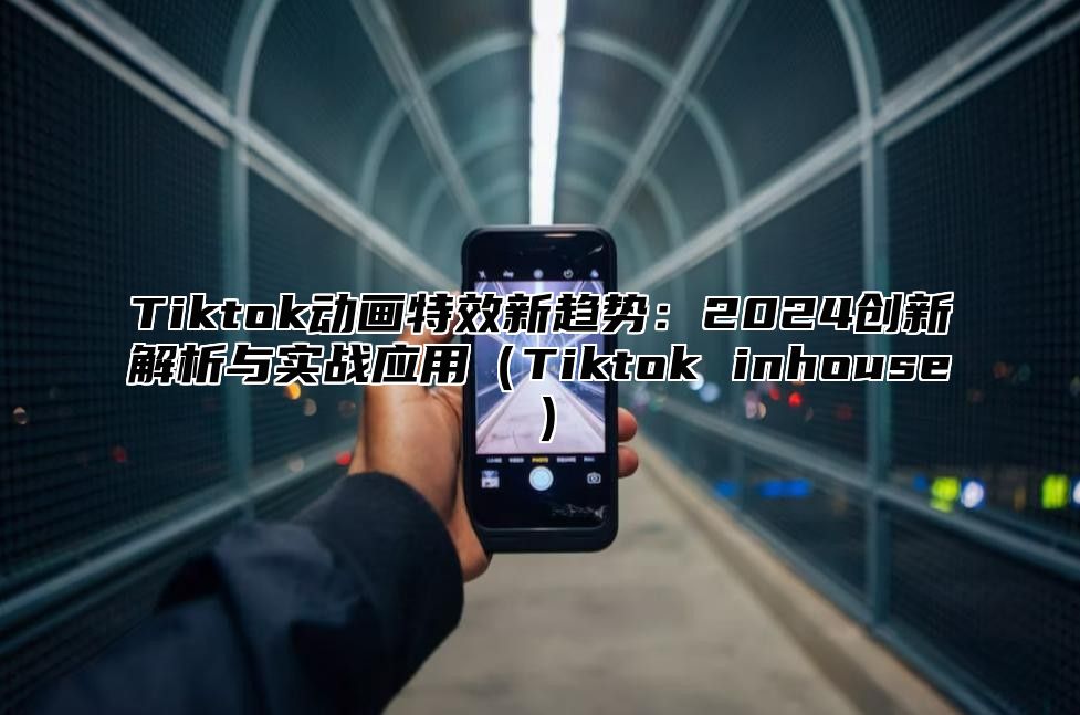 Tiktok动画特效新趋势：2024创新解析与实战应用（Tiktok inhouse）