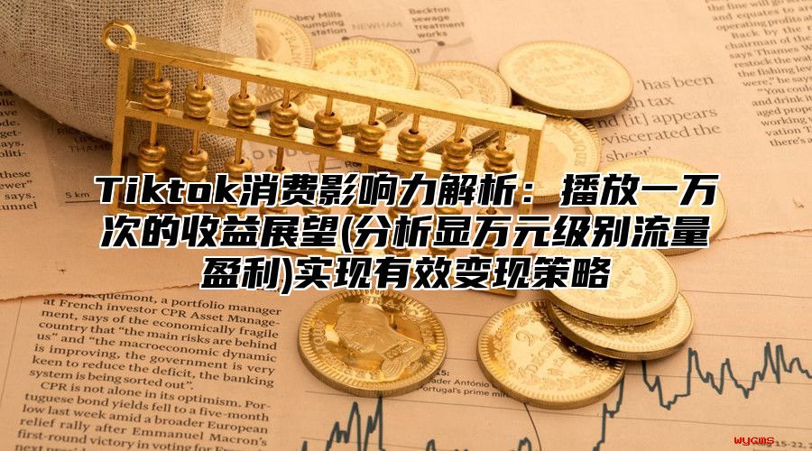 Tiktok消费影响力解析：播放一万次的收益展望(分析显万元级别流量盈利)实现有效变现策略