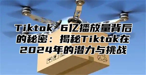 Tiktok 6亿播放量背后的秘密：揭秘Tiktok在2024年的潜力与挑战