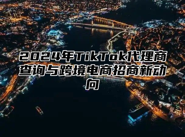 2024年TikTok代理商查询与跨境电商招商新动向