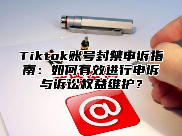 Tiktok账号封禁申诉指南：如何有效进行申诉与诉讼权益维护？