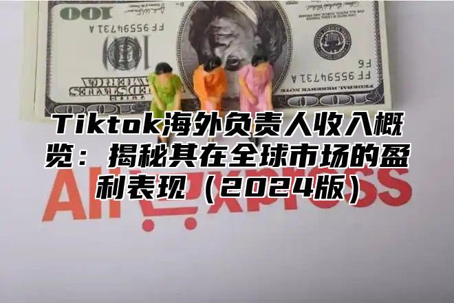 Tiktok海外负责人收入概览：揭秘其在全球市场的盈利表现（2024版）