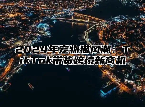 2024年宠物猫风潮：TikTok带货跨境新商机