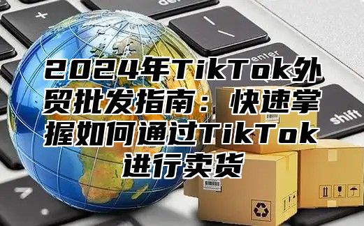 2024年TikTok外贸批发指南：快速掌握如何通过TikTok进行卖货