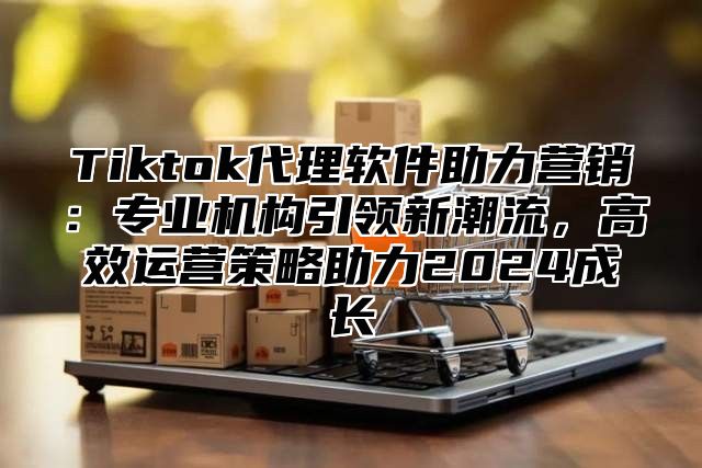 Tiktok代理软件助力营销：专业机构引领新潮流，高效运营策略助力2024成长