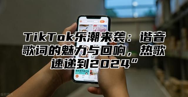 TikTok乐潮来袭：谐音歌词的魅力与回响，热歌速递到2024”