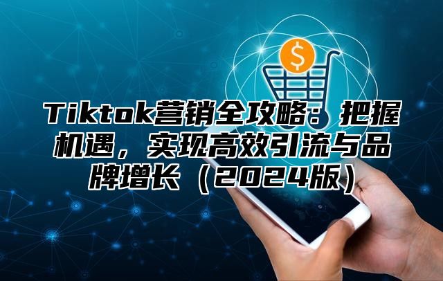 Tiktok营销全攻略：把握机遇，实现高效引流与品牌增长（2024版）