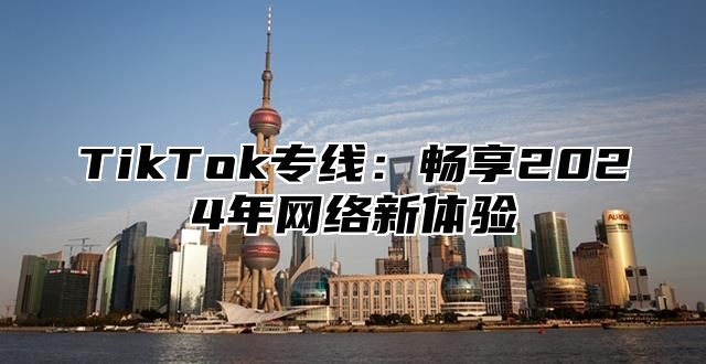 TikTok专线：畅享2024年网络新体验