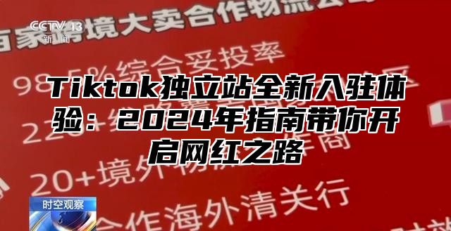 Tiktok独立站全新入驻体验：2024年指南带你开启网红之路