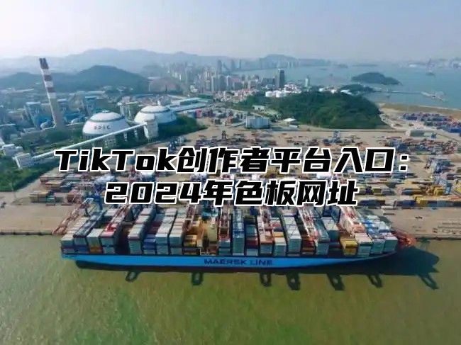 TikTok创作者平台入口：2024年色板网址