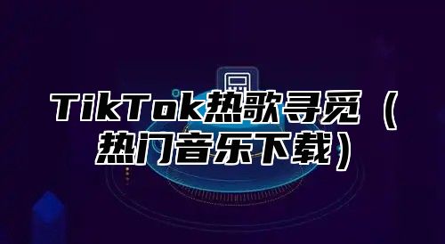 TikTok热歌寻觅（热门音乐下载）