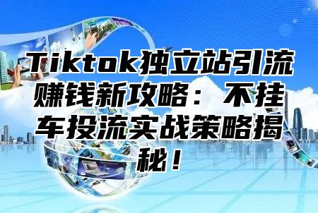 Tiktok独立站引流赚钱新攻略：不挂车投流实战策略揭秘！