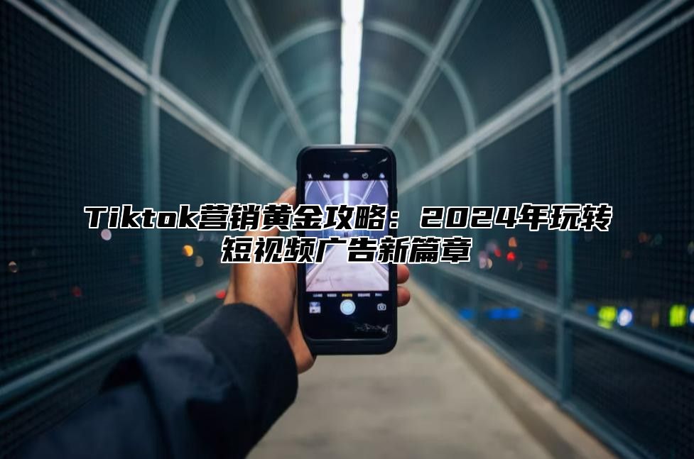 Tiktok营销黄金攻略：2024年玩转短视频广告新篇章