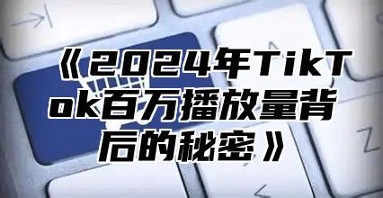 《2024年TikTok百万播放量背后的秘密》