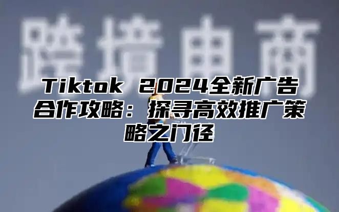 Tiktok 2024全新广告合作攻略：探寻高效推广策略之门径