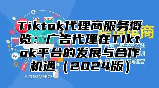 Tiktok代理商服务概览：广告代理在Tiktok平台的发展与合作机遇（2024版）