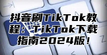 抖音刷TikTok教程：TikTok下载指南2024版！