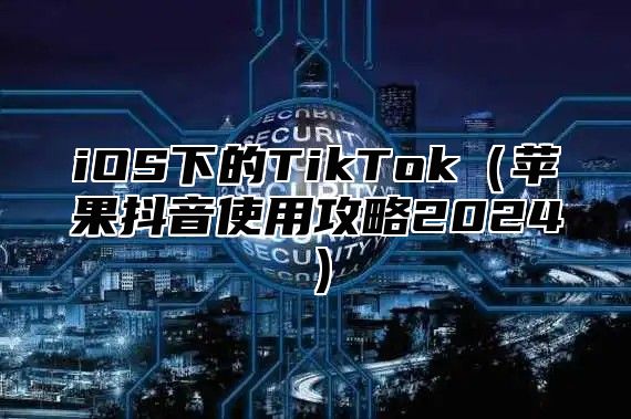 iOS下的TikTok（苹果抖音使用攻略2024）