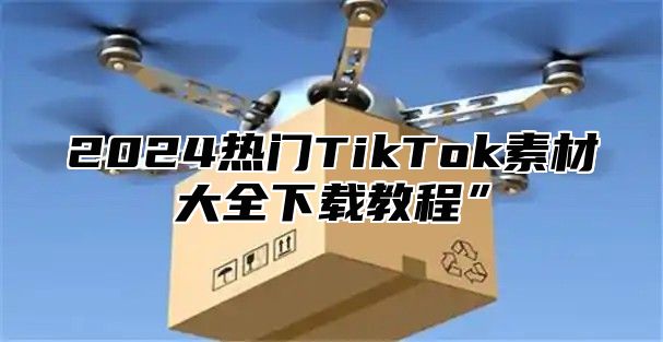 2024热门TikTok素材大全下载教程”