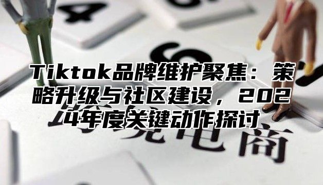 Tiktok品牌维护聚焦：策略升级与社区建设，2024年度关键动作探讨