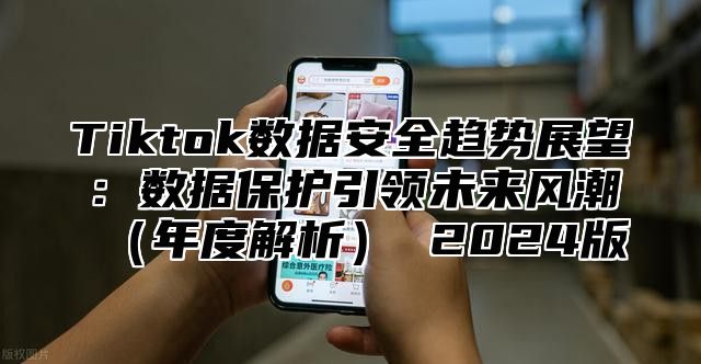 Tiktok数据安全趋势展望：数据保护引领未来风潮（年度解析） 2024版