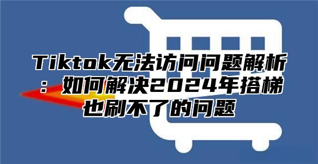 Tiktok无法访问问题解析：如何解决2024年搭梯也刷不了的问题