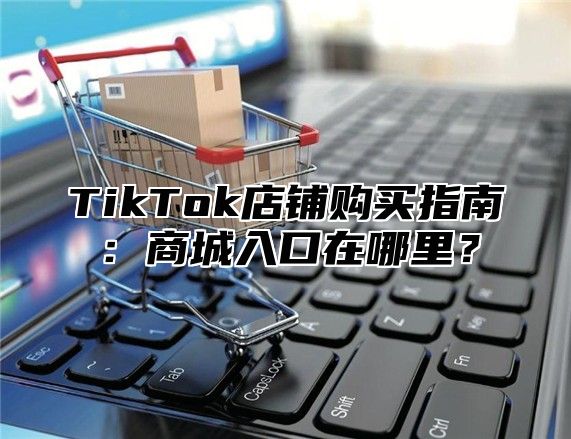 TikTok店铺购买指南：商城入口在哪里？