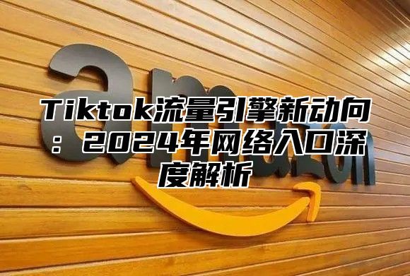 Tiktok流量引擎新动向：2024年网络入口深度解析