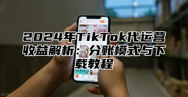 2024年TikTok代运营收益解析：分账模式与下载教程