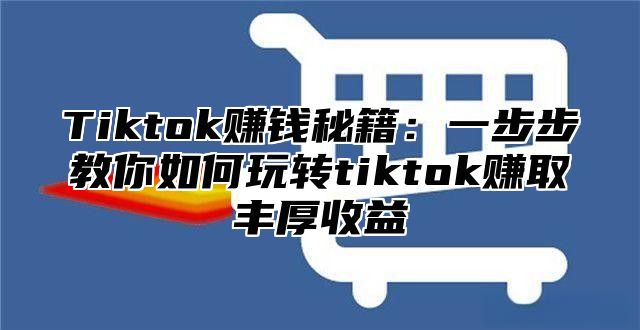 Tiktok赚钱秘籍：一步步教你如何玩转tiktok赚取丰厚收益