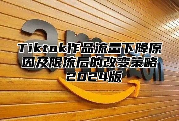 Tiktok作品流量下降原因及限流后的改变策略 2024版