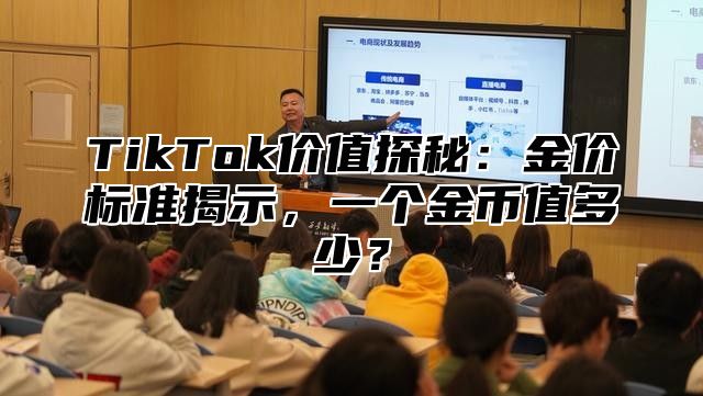 TikTok价值探秘：金价标准揭示，一个金币值多少？