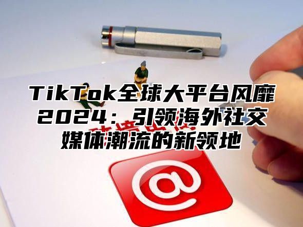 TikTok全球大平台风靡2024：引领海外社交媒体潮流的新领地