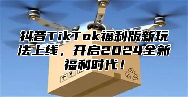 抖音TikTok福利版新玩法上线，开启2024全新福利时代！