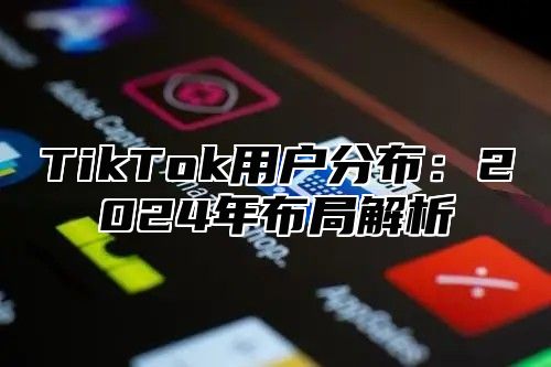 TikTok用户分布：2024年布局解析