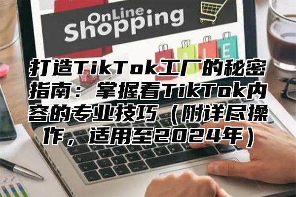 打造TikTok工厂的秘密指南：掌握看TikTok内容的专业技巧（附详尽操作，适用至2024年）