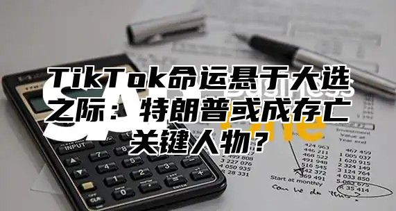 TikTok命运悬于大选之际：特朗普或成存亡关键人物？