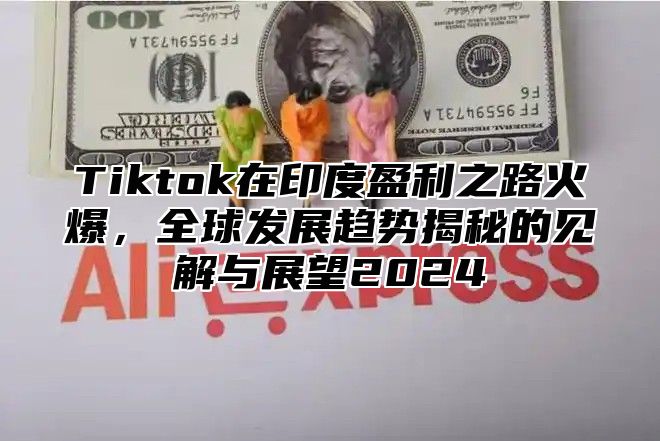 Tiktok在印度盈利之路火爆，全球发展趋势揭秘的见解与展望2024