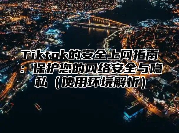 Tiktok的安全上网指南：保护您的网络安全与隐私（使用环境解析）