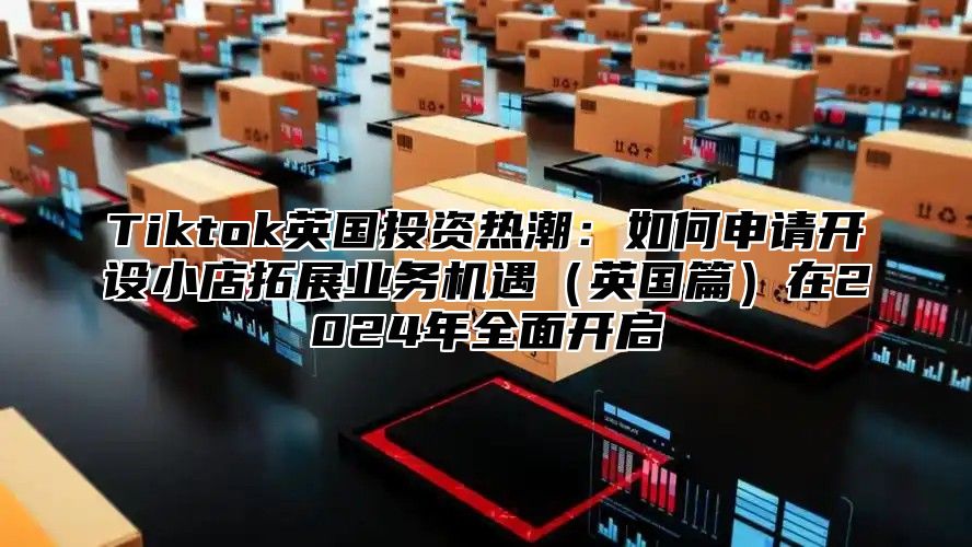 Tiktok英国投资热潮：如何申请开设小店拓展业务机遇（英国篇）在2024年全面开启