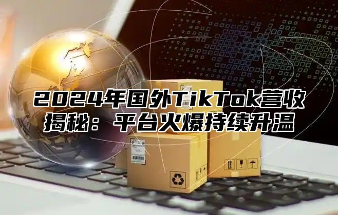 2024年国外TikTok营收揭秘：平台火爆持续升温