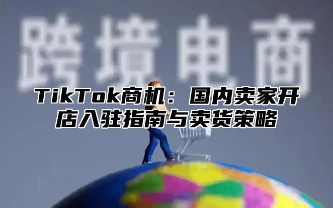 TikTok商机：国内卖家开店入驻指南与卖货策略