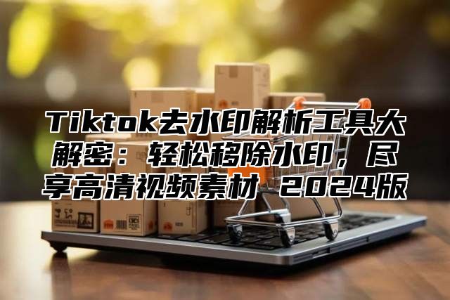 Tiktok去水印解析工具大解密：轻松移除水印，尽享高清视频素材 2024版