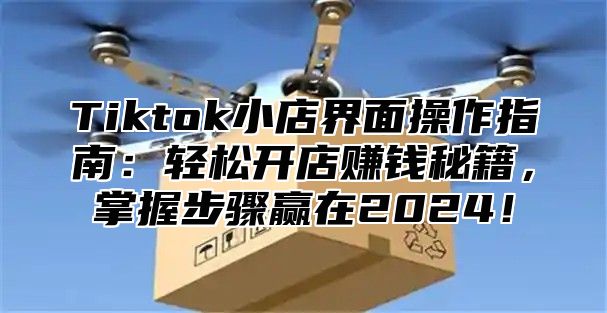 Tiktok小店界面操作指南：轻松开店赚钱秘籍，掌握步骤赢在2024！