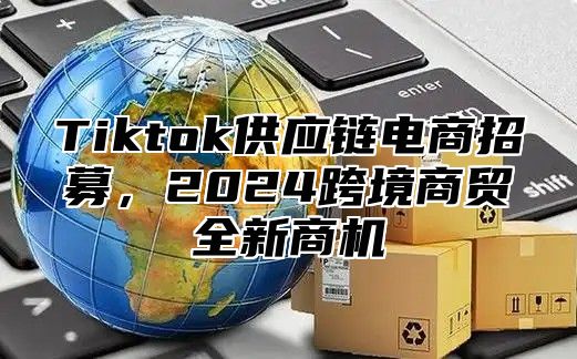 Tiktok供应链电商招募，2024跨境商贸全新商机