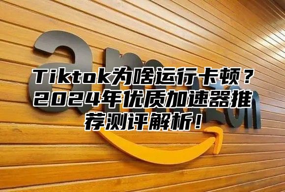 Tiktok为啥运行卡顿？2024年优质加速器推荐测评解析！