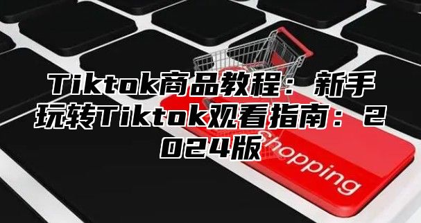 Tiktok商品教程：新手玩转Tiktok观看指南：2024版